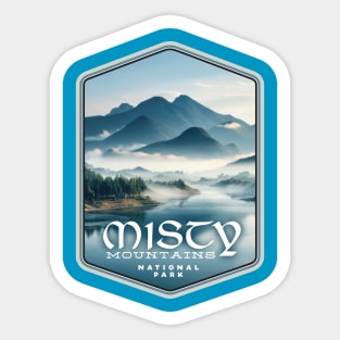 Misty Mountains National Park Sticker